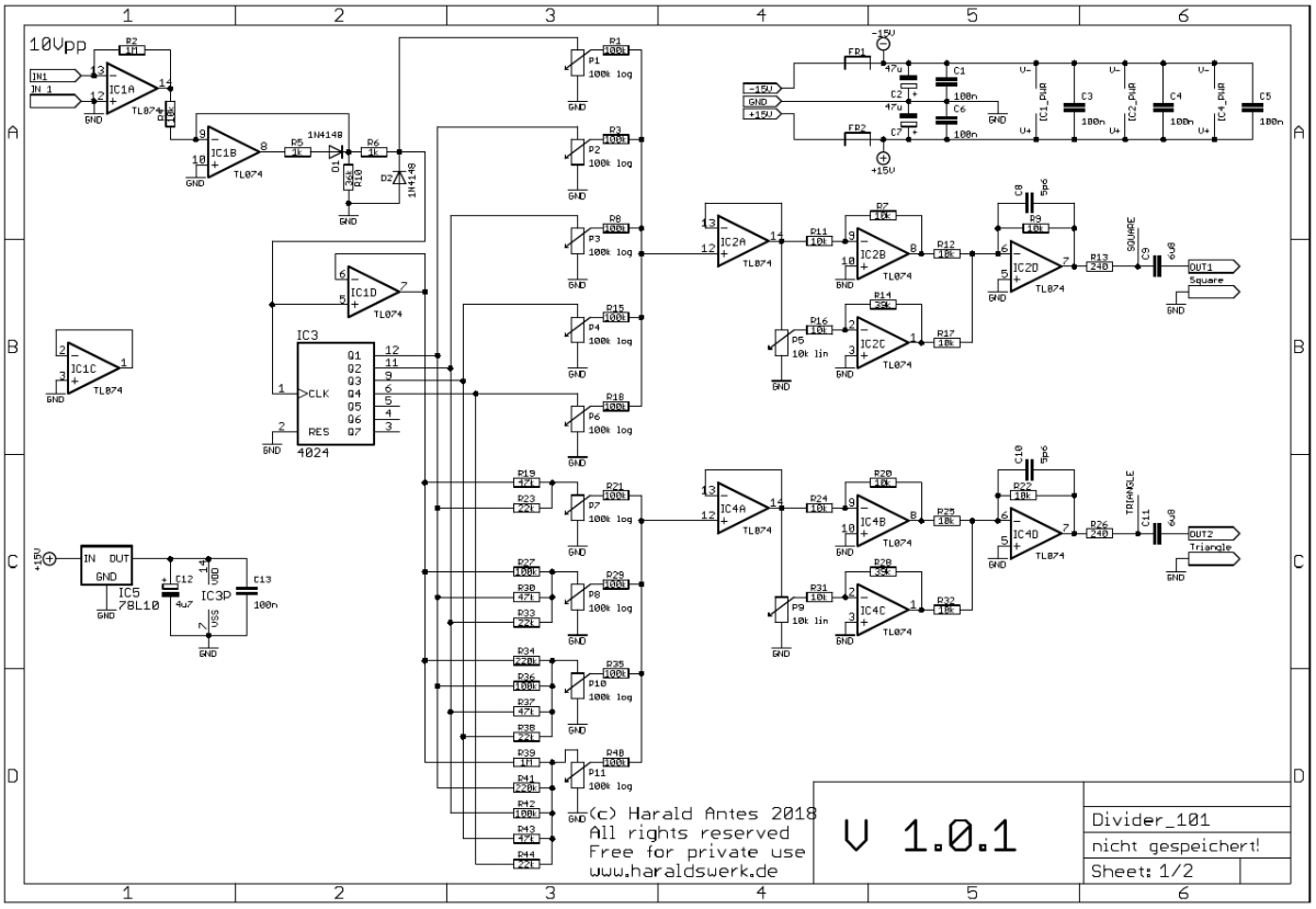 Divide and add schematic