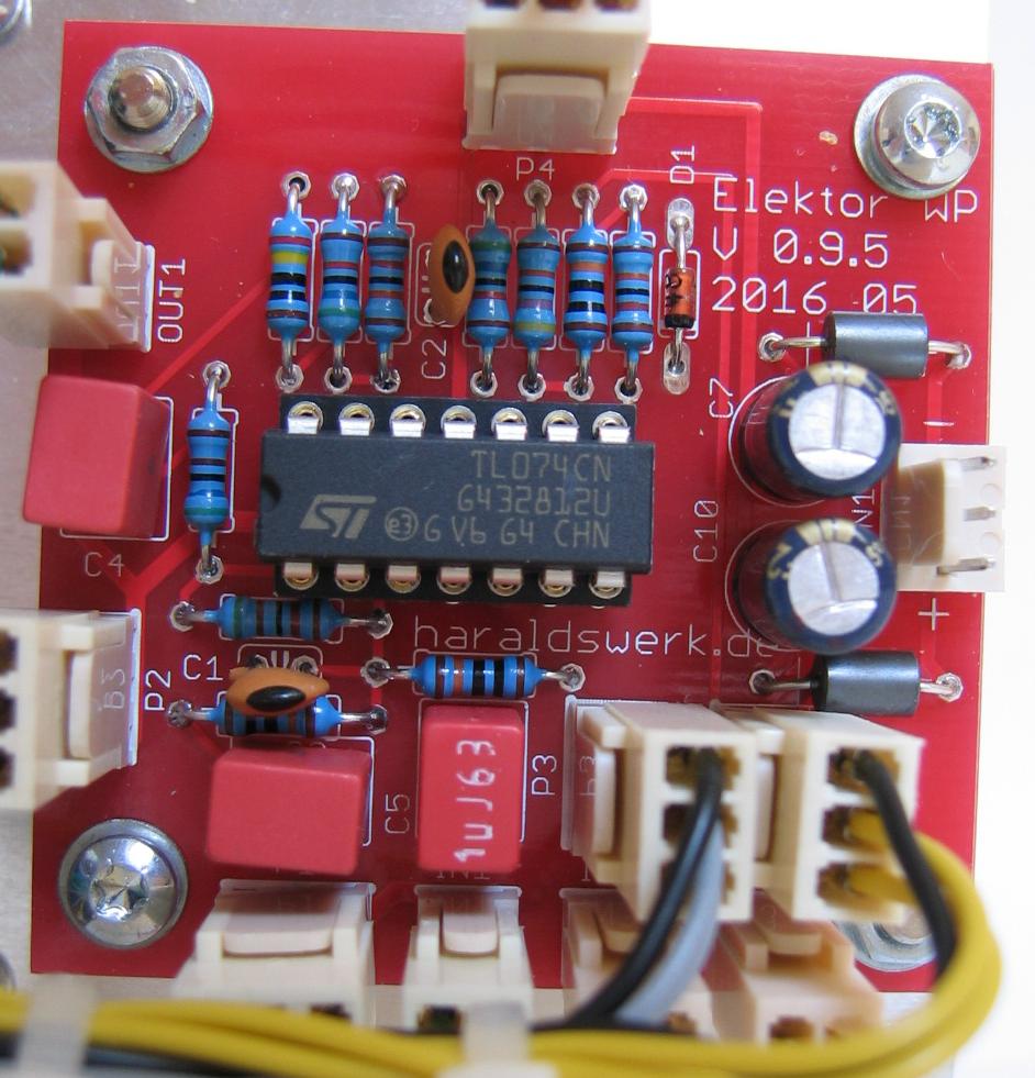 Elektor wave processor populated PCB