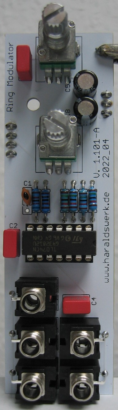 Ringmodulator single populated control PCB